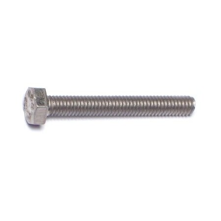 Midwest Fastener A2, M4-0.70 Hex Head Cap Screw, Plain Stainless Steel, 30 mm L, 15 PK 69685